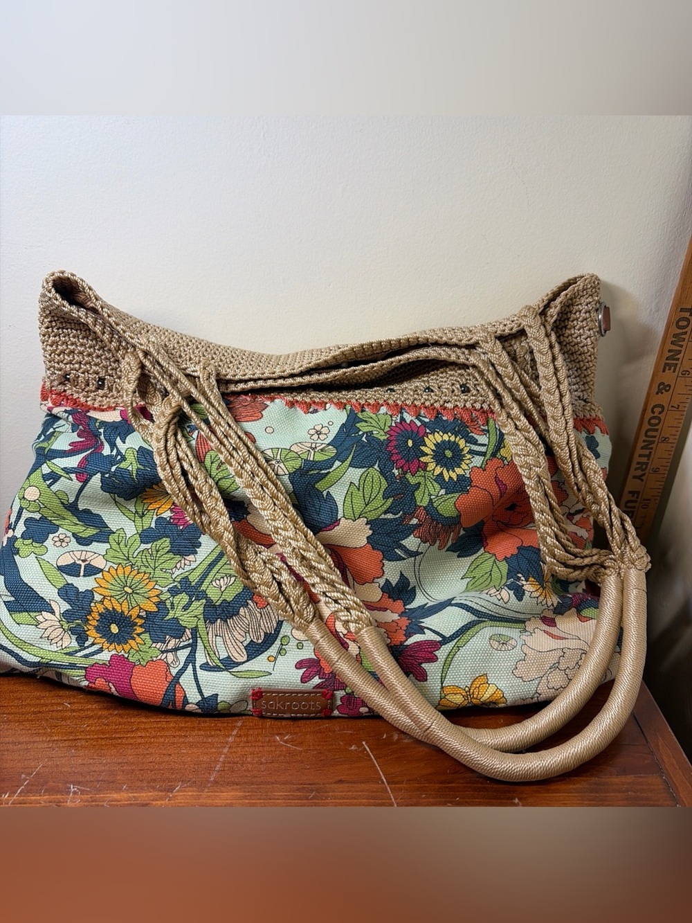 Sakroots Bohemian Floral Peace Bag